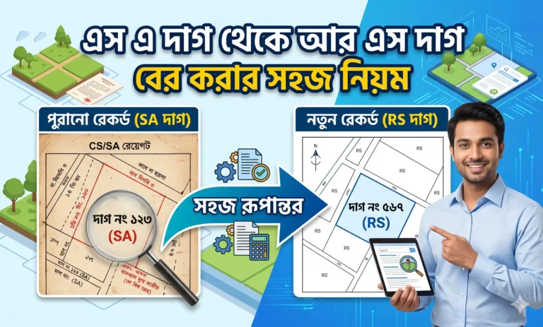 এস এ দাগ থেকে আর এস দাগ বের করার সহজ নিয়ম