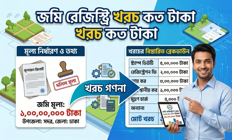 জমি রেজিস্ট্রি খরচ