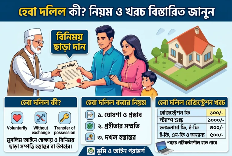 হেবা দলিল কী হেবা দলিল করার নিয়ম
